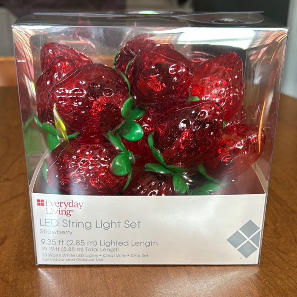 Everyday Living Red Strawberry LED Lights